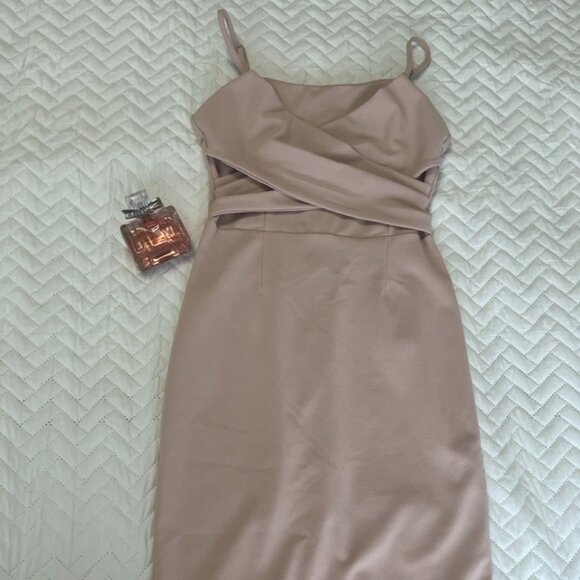 Dynamite Rose Pink Bandeau Dress - Picture 1 of 9